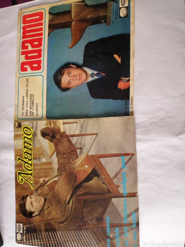 Discos de vinilo: Adamo, 2 singles, en buen estado - Foto 1