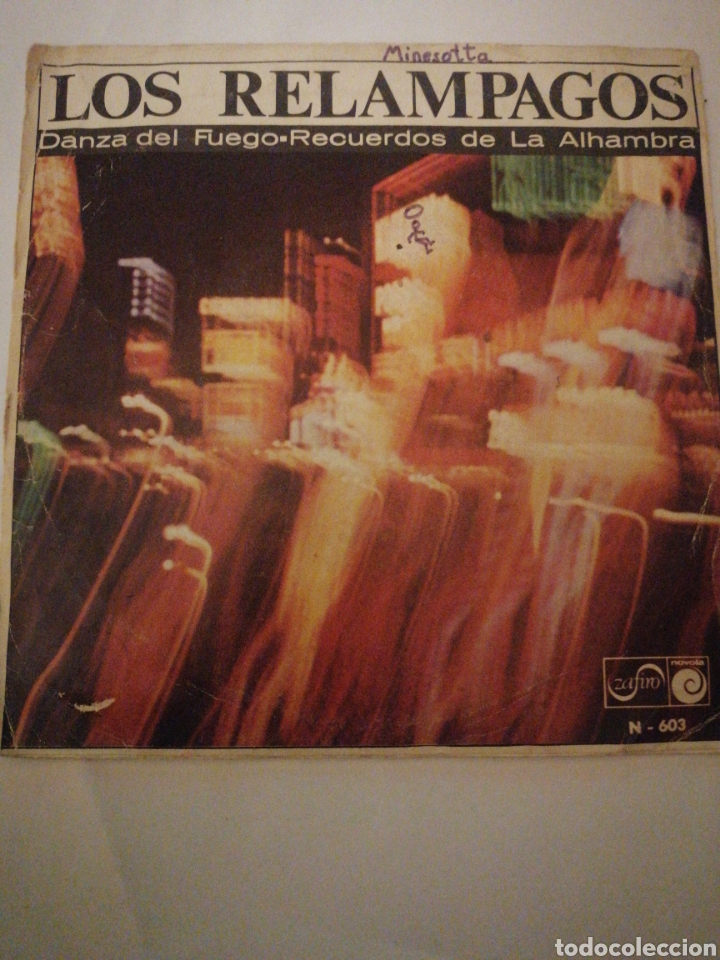 Discos de vinilo: Los rel&aacute;mpagos, single - Foto 1