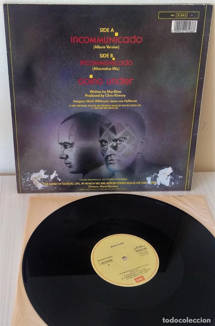 Discos de vinilo: MARILLION - INCOMUNICADO MAXI EMI - 1987 - Foto 2