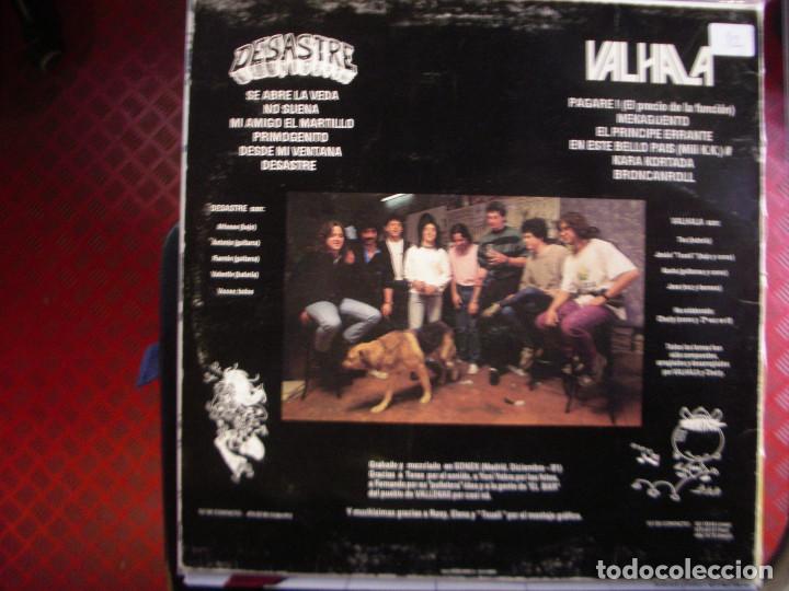 Discos de vinilo: DESASTRE- VALHALA/ JUNTOS Y REVOLTOSOS. LP. - Foto 2