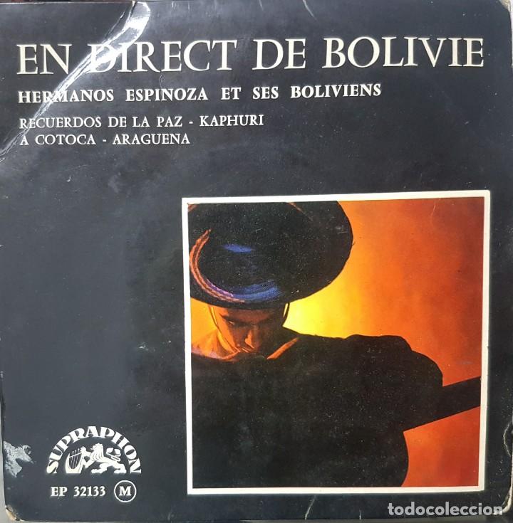 Disques de vinyle: Raro EP Checoslovaquia - Hermanos Espinoza y sus Bolivianos - En direct de Bolivie - Suprahon