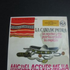 Discos de vinilo: MIGUEL ACEVES MEJIA. EP LA CAMA DE PIEDRA + 3. RCA 1959.
