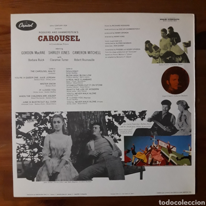 Discos de vinilo: CARRUSEL (CAROUSEL) RODGERS AND HAMMERSTEIN - Foto 2