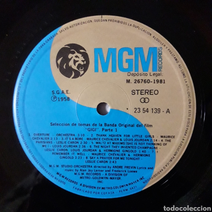Discos de vinilo: GIGI / LILI, LESLIE CARON - Foto 3