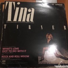 Discos de vinilo: TINA TURNER: WHAT’S LOVE/ ROCK AND ROLL. Lote 195198901