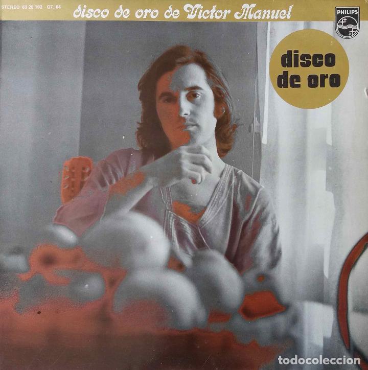 Discos de vinilo: V&Iacute;CTOR MANUEL, DISCO DE ORO. LP ESPA&Ntilde;A - Foto 1