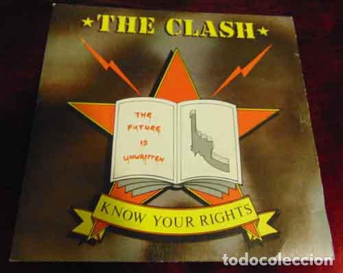 Discos de vinilo: The Clash &ndash; Know Your Rights - SINGLE 1982 - Foto 1