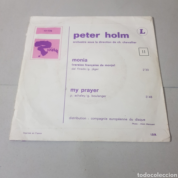 Discos de vinilo: PETER HOLM - MONIA - MY PRAYER - RIVERA - Foto 2