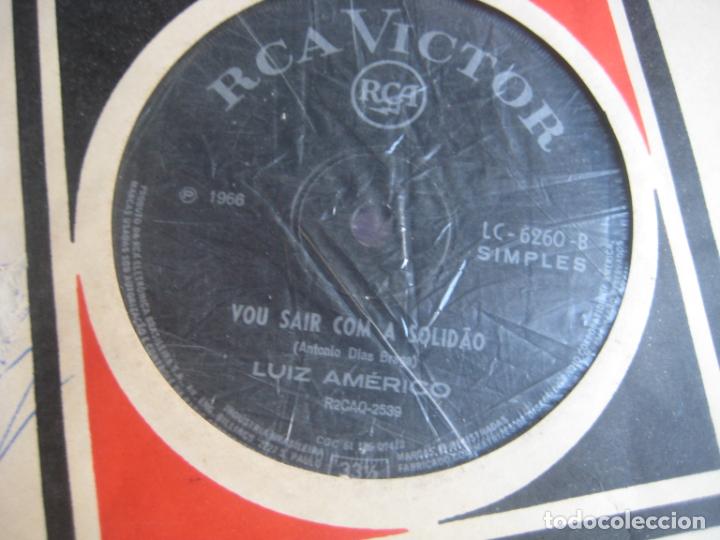 Disques de vinyle: Luiz Am&eacute;rico Sg RCA BRASIL - Vou Sair Com A Solid&atilde;o / Obrigado Querida - POP 60'S