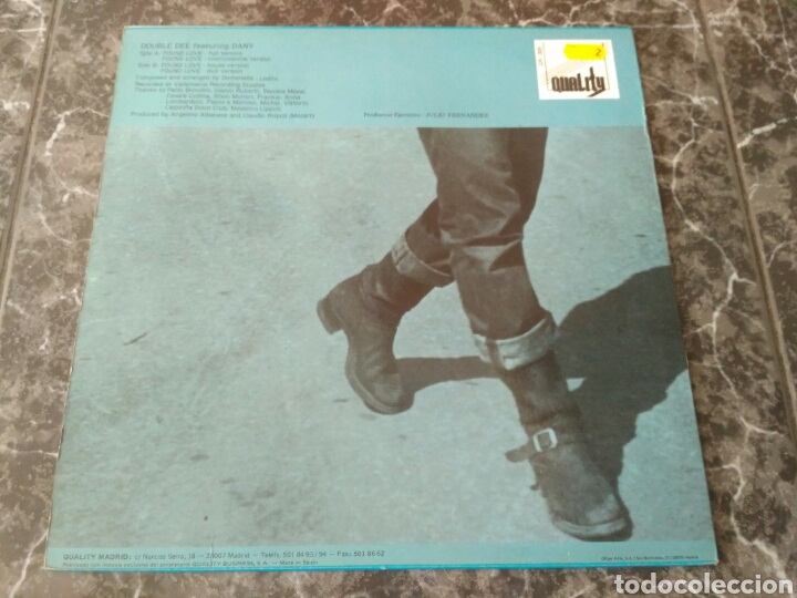 Discos de vinilo: Double Dee Featuring Dany - Found Love - Foto 2