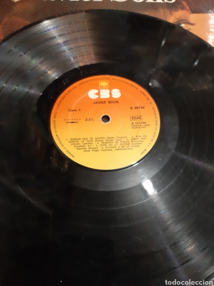 Discos de vinilo: 1975 Javier Solis cbs usado - Foto 3
