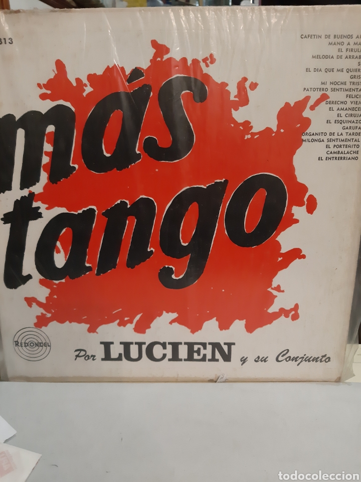 Dischi in vinile: Lo M&aacute;s Tango por Lucien y su conjunto tango Zamba discos Redondel