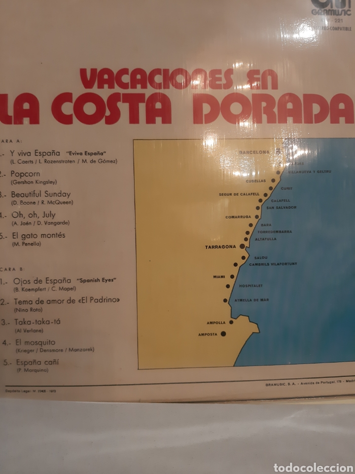 Discos de vinilo: 1973 Vacaciones en la Costa Dorada - Foto 2