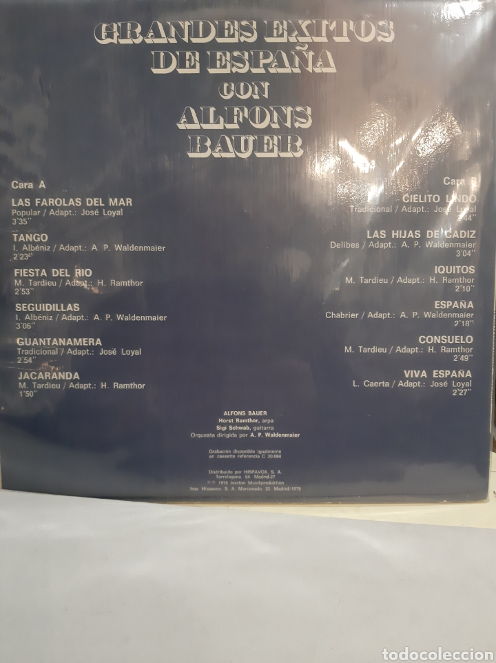 Discos de vinilo: 1978 &eacute;xitos Alfons Bauer hispanovox - Foto 2