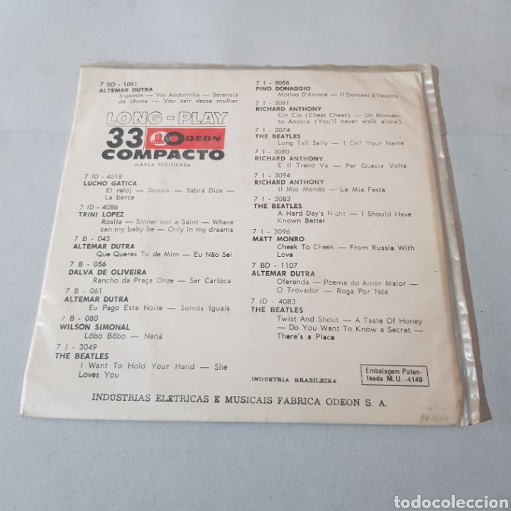 Discos de vinilo: ALTEMAR DUTRA - MINHA SERENATA - ODEON - Foto 2