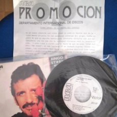 Discos de vinilo: BEATLES RINGO STARR SINGLE PROMOCIONAL LABEL BLANCO RCA ESPAÑA NUEVO DE COLECCION PRIVADA. Lote 195378192