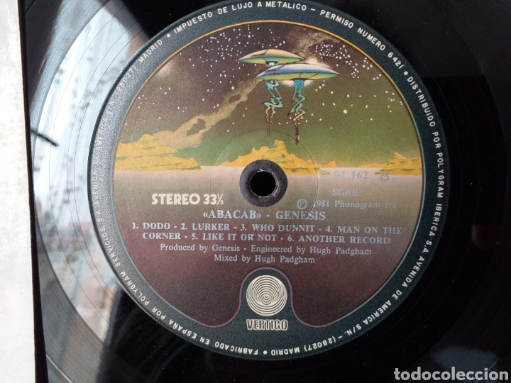 Discos de vinilo: GENESIS ABACAB VERTIGO ESPA&Ntilde;A 1981 - Foto 2