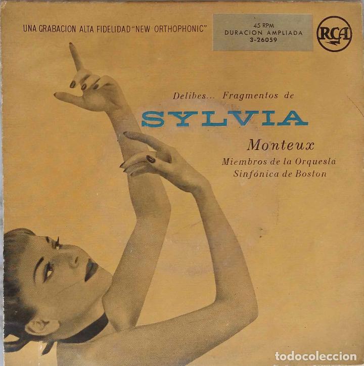 Discos de vinilo: SYLVIA. DELIBES. MONTEUX. EP ESPA&Ntilde;A. - Foto 1