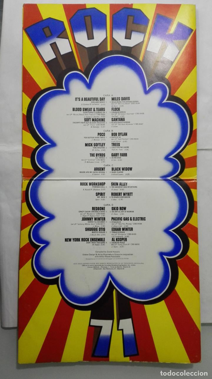Discos de vinilo: ROCK 71, DOBLE LP, VARIOS INTERPRETES - Foto 2