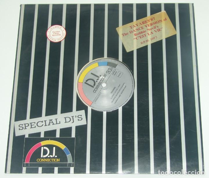 Discos de vinilo: TAVARES - CEST LA VIE + 2 - D.J. CONNECTION 1987 - Foto 1