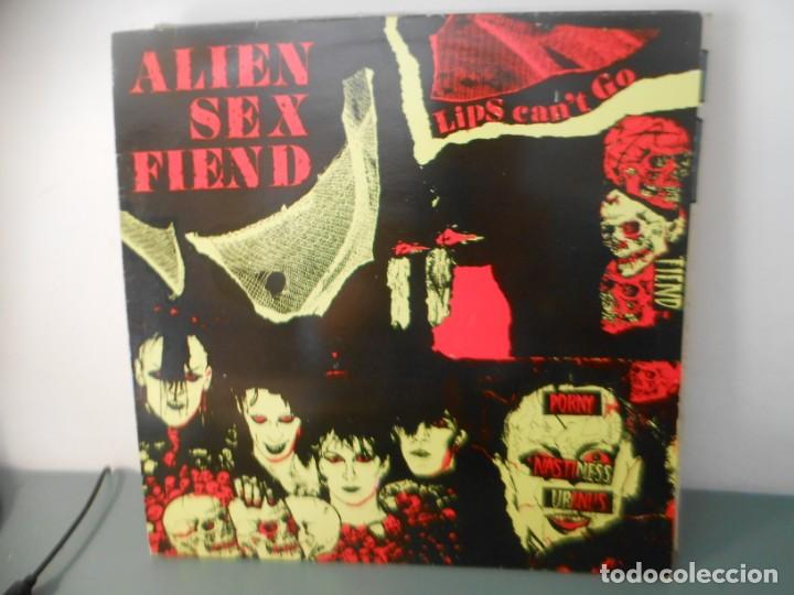 Discos de vinilo: ALIEN SEX FIEND - LIPS CANT GO - Foto 1