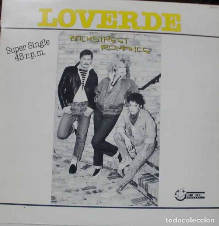 Discos de vinilo: LOVERDE - BACKSTREET ROMANCE MAXI SINGLE SPAIN 1983 - Foto 1