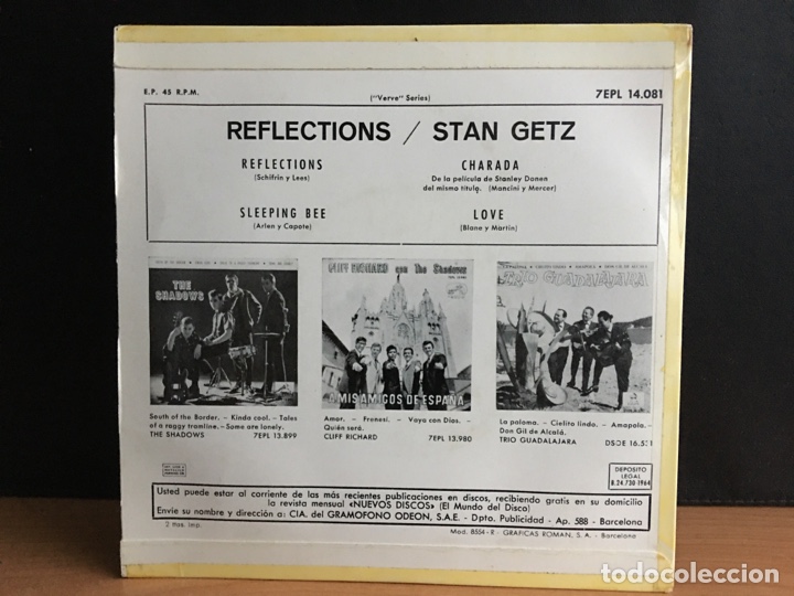 Discos de vinilo: Stan Getz - Reflections (7&rdquo;, EP) - Foto 2