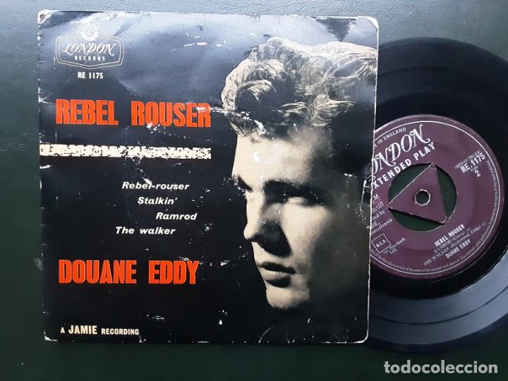 Discos de vinilo: DUANE EDDY, REBEL ROUSER, STALKIN  + RAMROD + THE WALKER - Foto 1