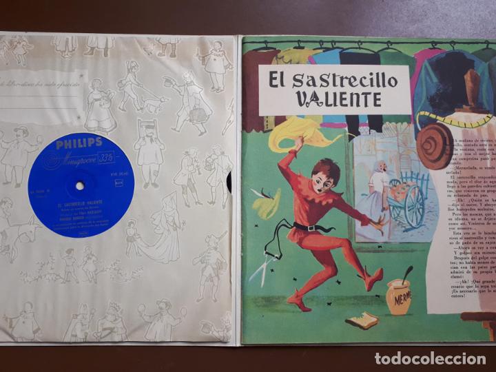 Discos de vinilo: Libro-disco Philips - El Sastrecillo valiente - EP 10 - 1958 - Foto 2