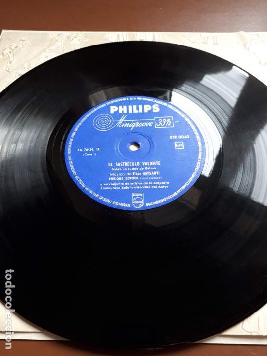 Discos de vinilo: Libro-disco Philips - El Sastrecillo valiente - EP 10 - 1958 - Foto 5
