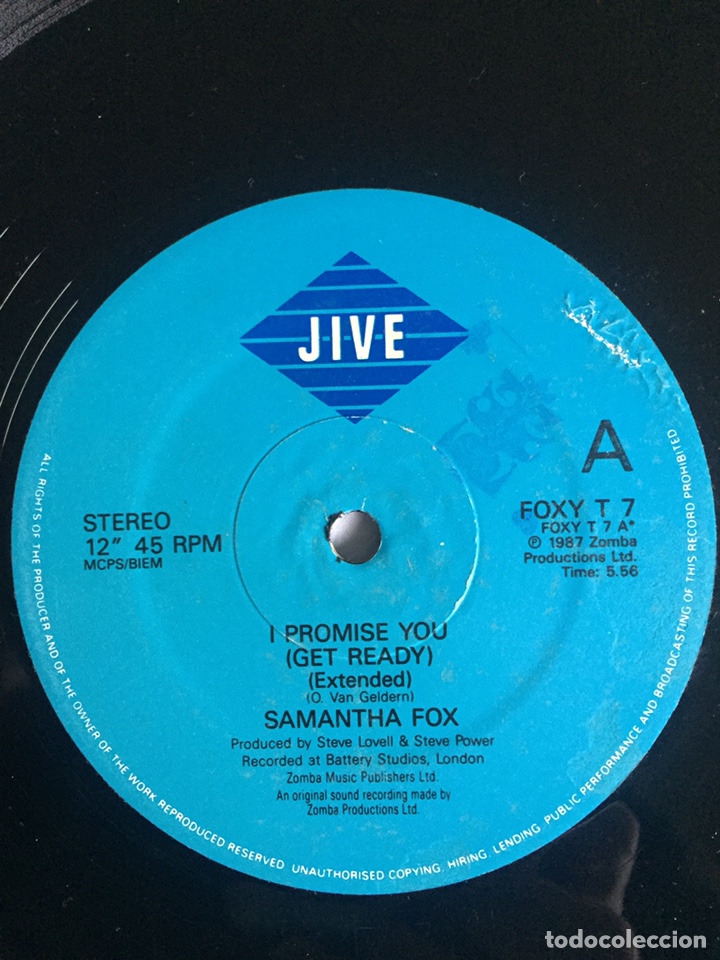 Discos de vinilo: Samantha Fox i promised you - Foto 4