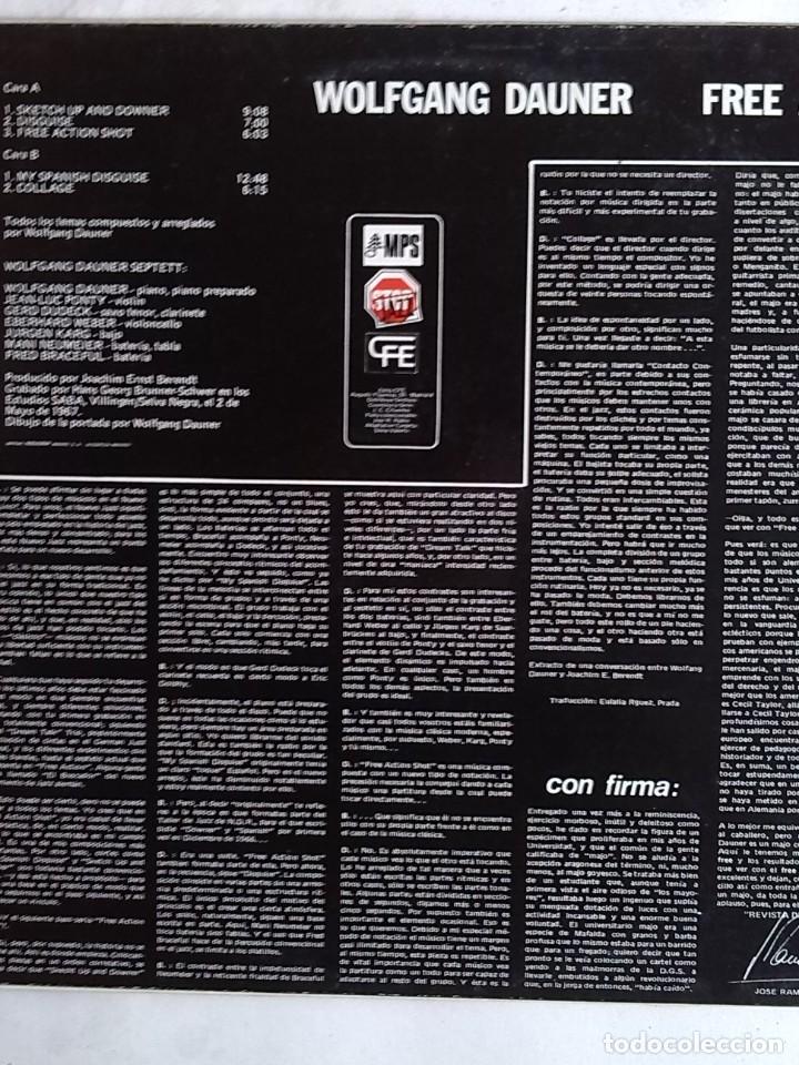 Discos de vinilo: WOLFGANG DAUNER - FREE ACTION - Foto 2
