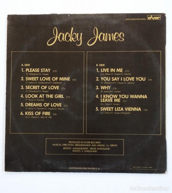 Discos de vinilo: JACKY JAMES. LP. TDKLP17 - Foto 2