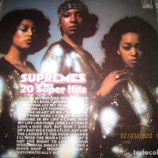 Discos de vinilo: SUPREMES - 20 SUPER HITS LP - EDICION HOLANDESA - MOTOWN RECORDS 1977 - STEREO.. Lote 195728865