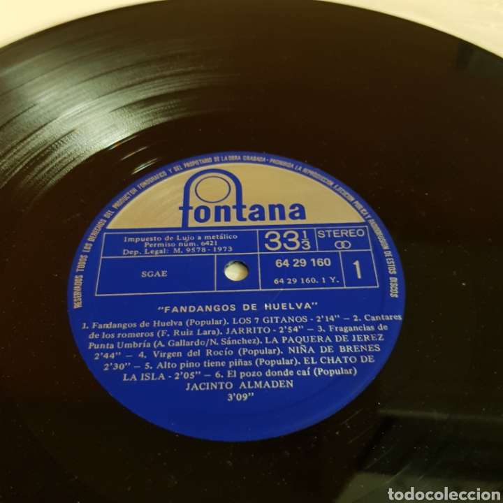 Discos de vinilo: FANDANGOS DE HUELVA - Foto 3