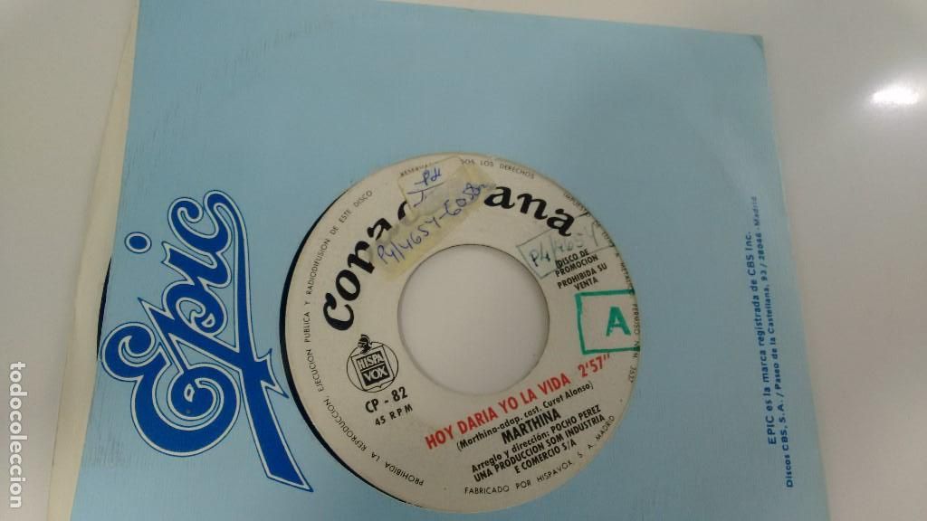 Discos de vinilo: SINGLE ( VINILO) DE MARTRINHA A&Ntilde;OS 70 - Foto 1