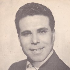 Discos de vinilo: PAPEL TAMAÑO POSTAL DE PAQUITO JEREZ DE MURCIA CANTANTE AÑOS 50. Lote 195865246