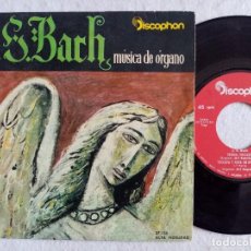 Discos de vinilo: JIRÍ REINBERGER / JIRÍ ROPEK - TOCATA Y FUGA EN RE MENOR - MUSICA DE ORGANO - J.S. BACH SINGLE 1962. Lote 195866851