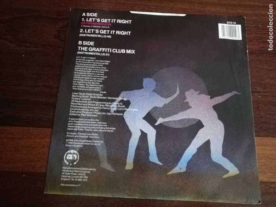 Discos de vinilo: 4 th generation-lets get it right. maxi - Foto 2