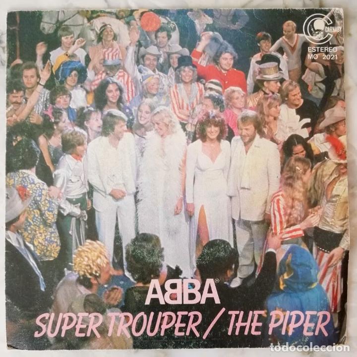 Discos de vinilo: ABBA, SUPER TROUPER. SINGLE ESPA&Ntilde;A - Foto 1