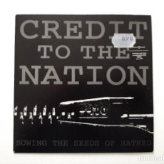 Discos de vinilo: CREDIT TO THE NATION - SOWING THE SEEDS OF HATRED- VINILO ROJO. Lote 196055911