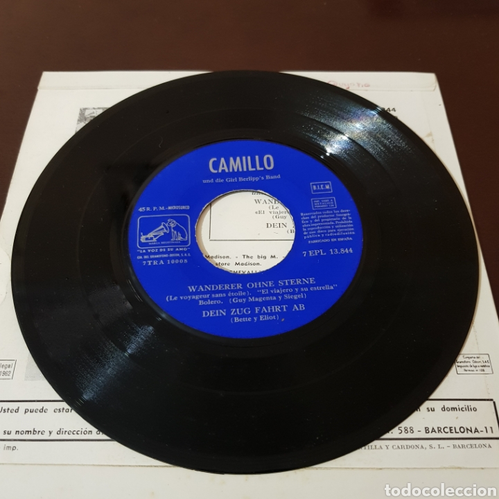 Discos de vinilo: CAMILLO - SAG WARUM - LA VOZ DE SU AMO - Foto 4