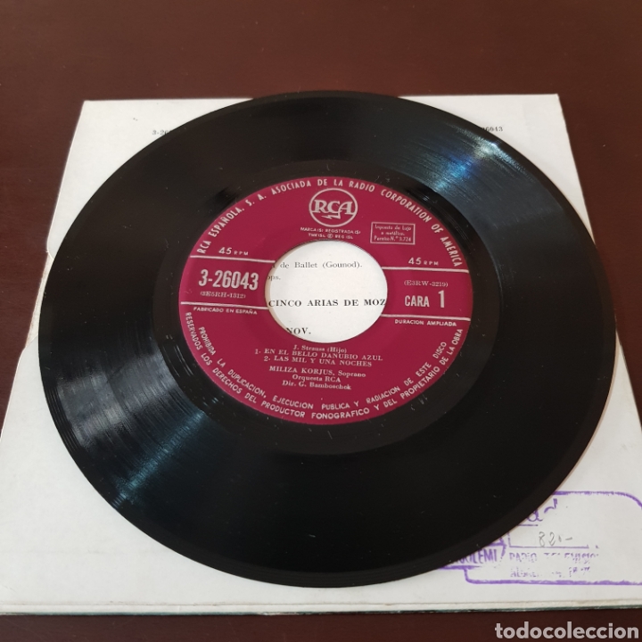 Discos de vinilo: MILIZA KORJUS - VALSES DE STRAUS - Foto 3
