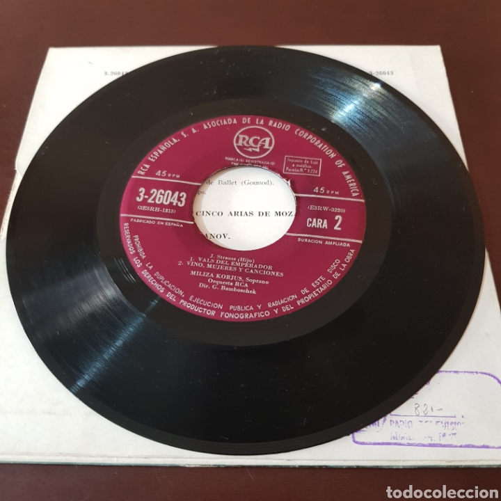 Discos de vinilo: MILIZA KORJUS - VALSES DE STRAUS - Foto 4