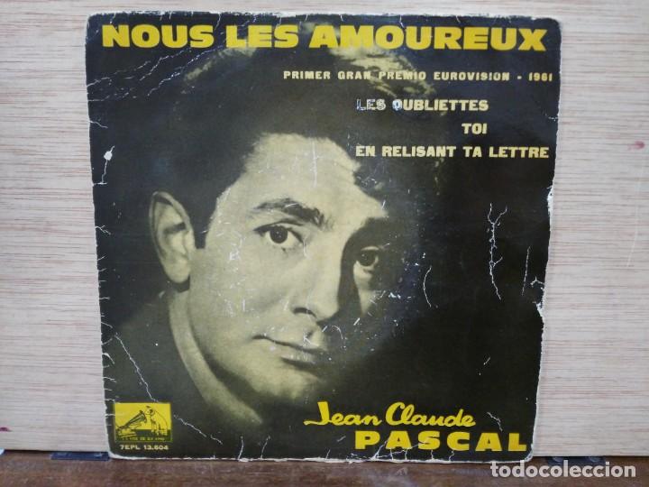 Discos de vinilo: Jean-Claude Pasacal - Nous, Les Amoureeux, Les Oubliettes... - EP. del Sello La Voz de su Amo 1961
