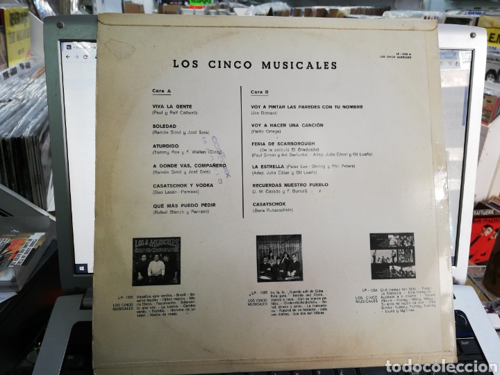Discos de vinilo: Los 5 musicales lp palobal 1969 - Foto 2