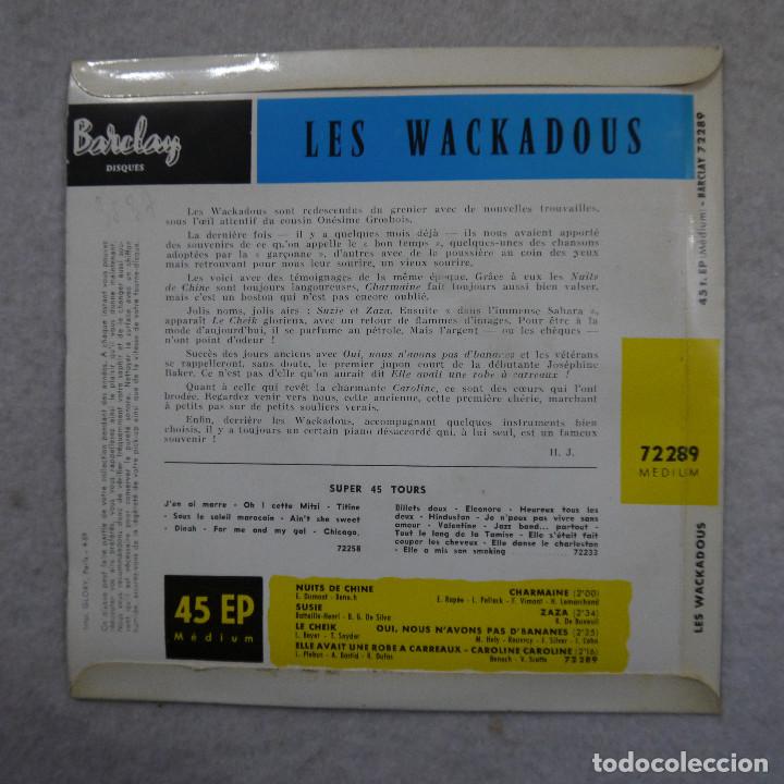 Discos de vinilo: LES WACKADOUS - NUITS DE CHINE - EP 1959 - Foto 2