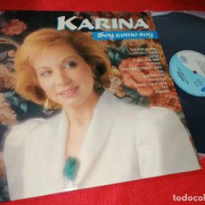 Discos de vinilo: KARINA SOY COMO SOY LP 1991 PERFIL EXCELENTE ESTADO COMO NUEVO. Lote 196084527