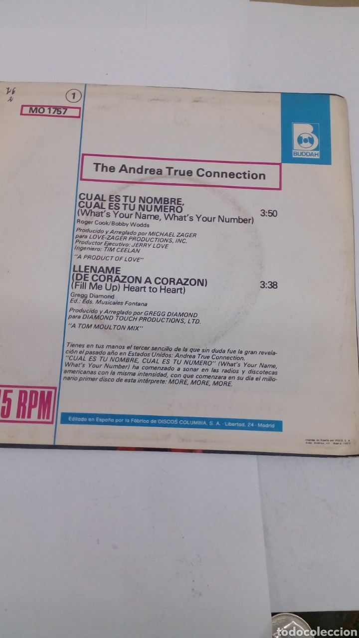 Discos de vinilo: Vinilo The Andrea True - Foto 2