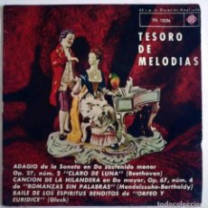Discos de vinilo: TESORO DE MELODÍAS TELEFUNKEN. BEETHOVEN, MENDELSSOHN BARTHOLDY, GLUCK